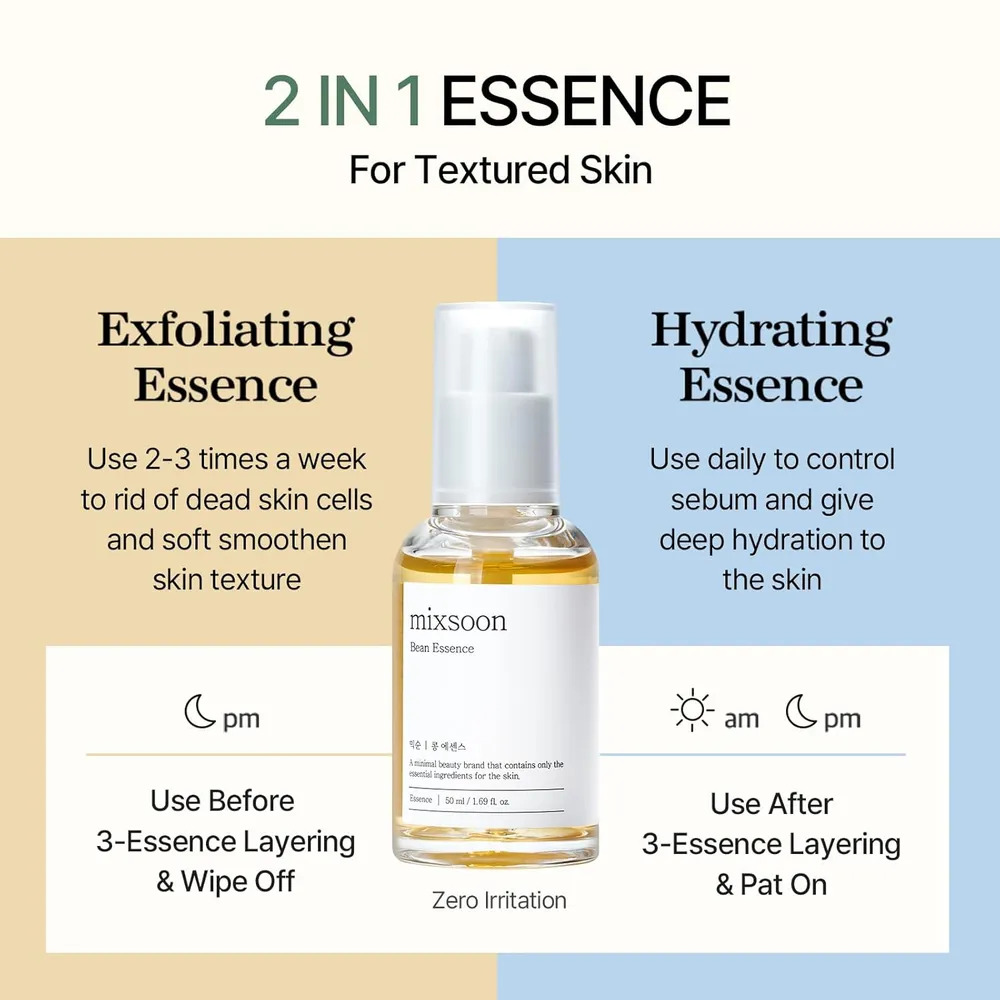 Mixsoon Esencia Exfoliante e Hidratante con Ácido Hialurónico 30 ml – Korea Skin Care