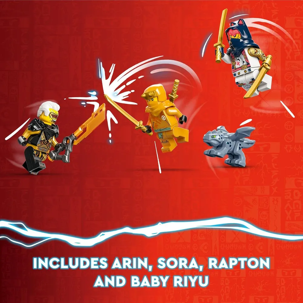 Lego Ninjago Sora Moto Mecánica Transformable con dragón