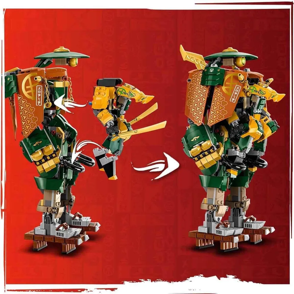 Lego Ninjago Mechs de Lloyd y Arin con 2 mechs y 5 figuras