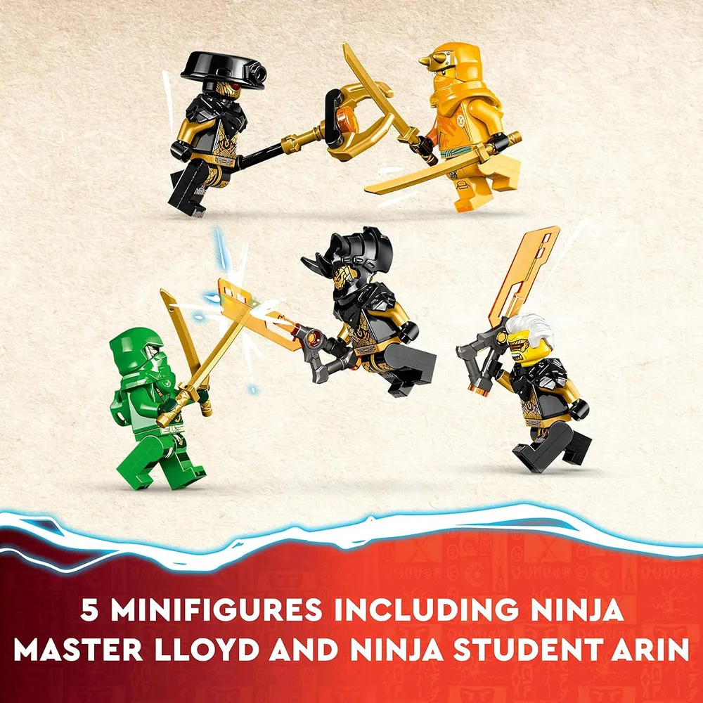 Lego Ninjago Mechs de Lloyd y Arin con 2 mechs y 5 figuras
