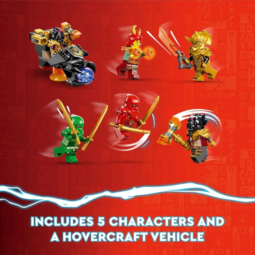 LEGO NINJAGO HEATWAVE DRAGÓN DE LAVA CON VEHÍCULO Y 5 FIGURAS