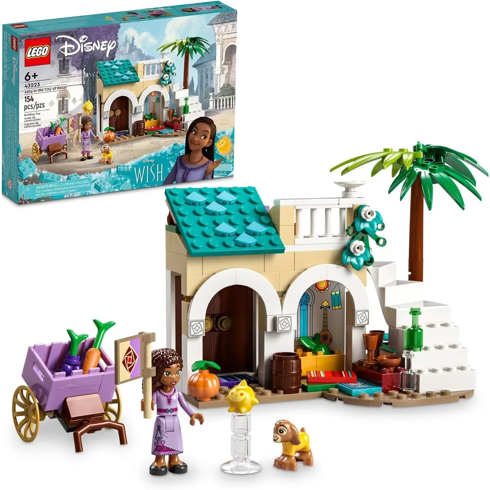 Lego Disney Wish Asha en la Ciudad de las Rosas set de construcción