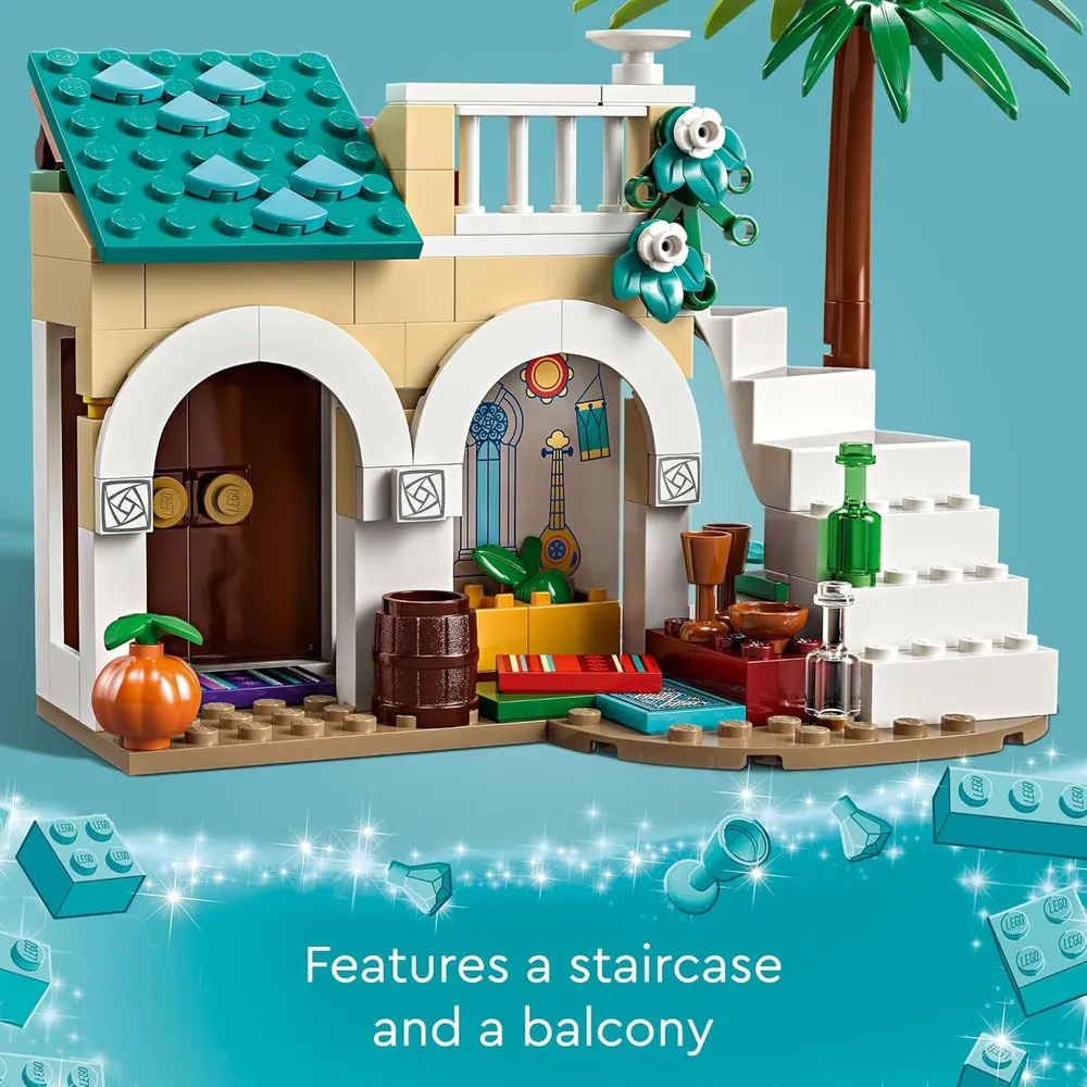 Lego Disney Wish Asha en la Ciudad de las Rosas set de construcción