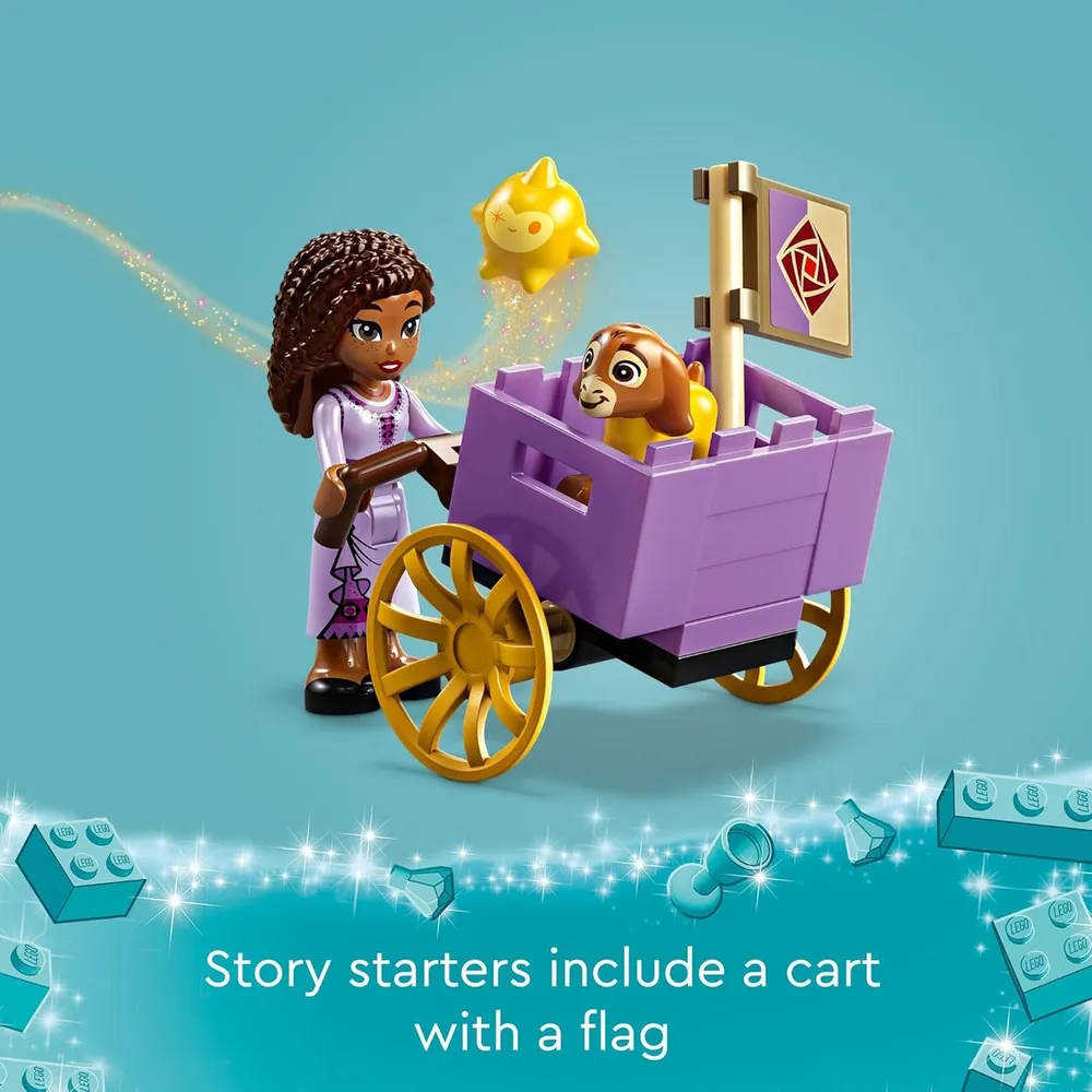 Lego Disney Wish Asha en la Ciudad de las Rosas set de construcción