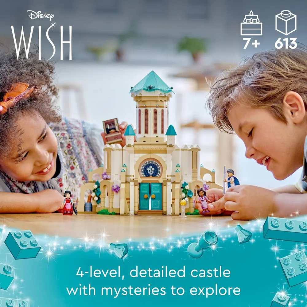 Lego Disney Wish Castillo del Rey Magnífico set coleccionable niños