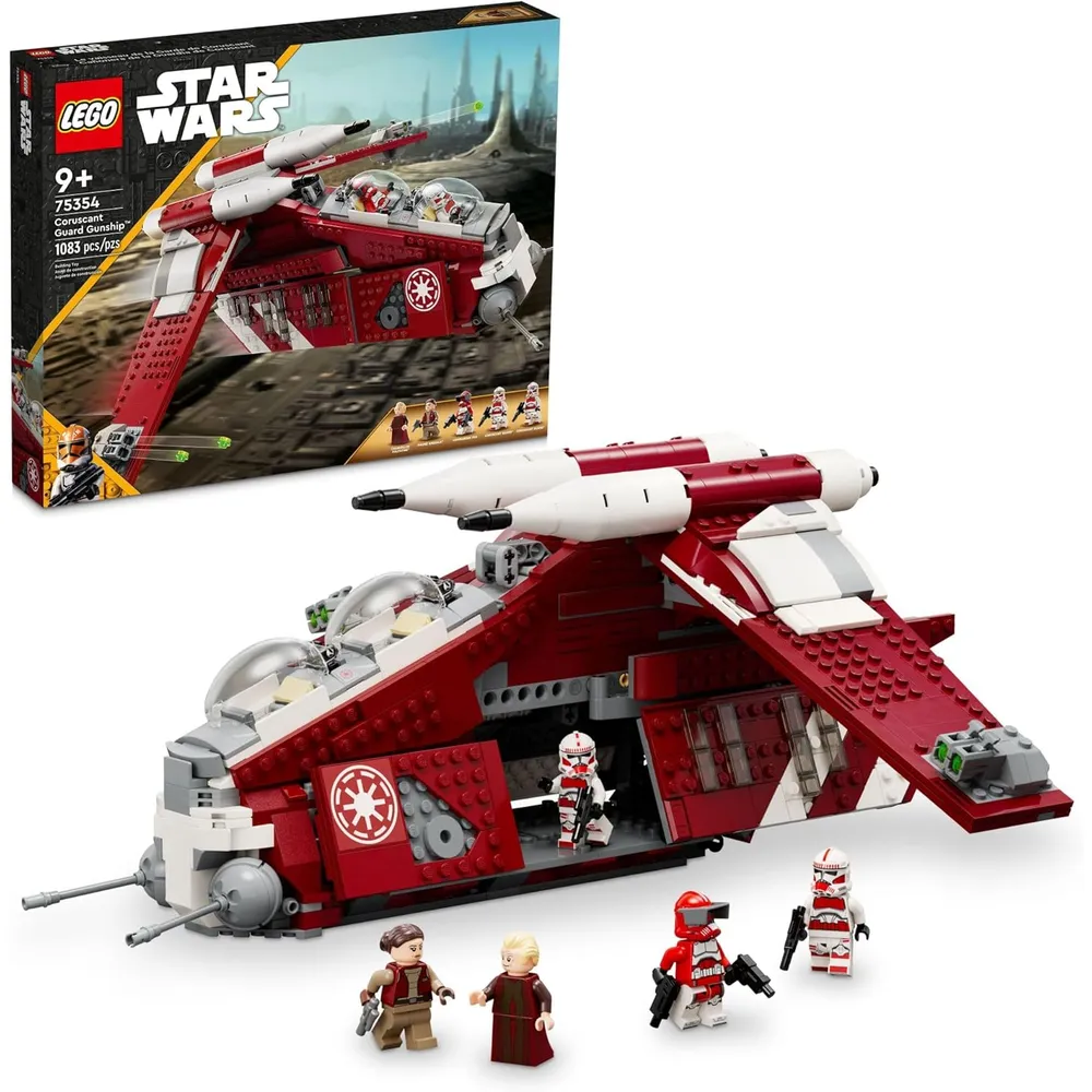 Lego Star Wars Cañonera Guardia de Coruscant con minifiguras