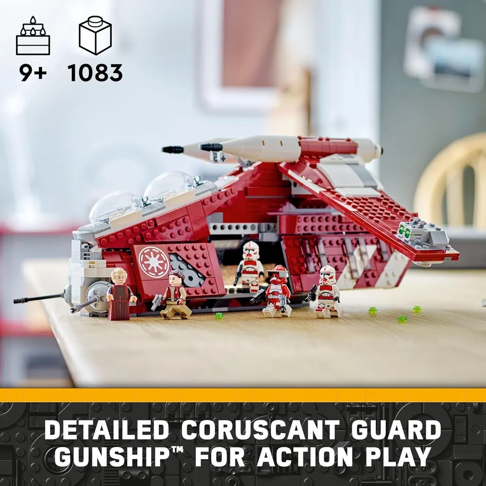 Lego Star Wars Cañonera Guardia de Coruscant con minifiguras
