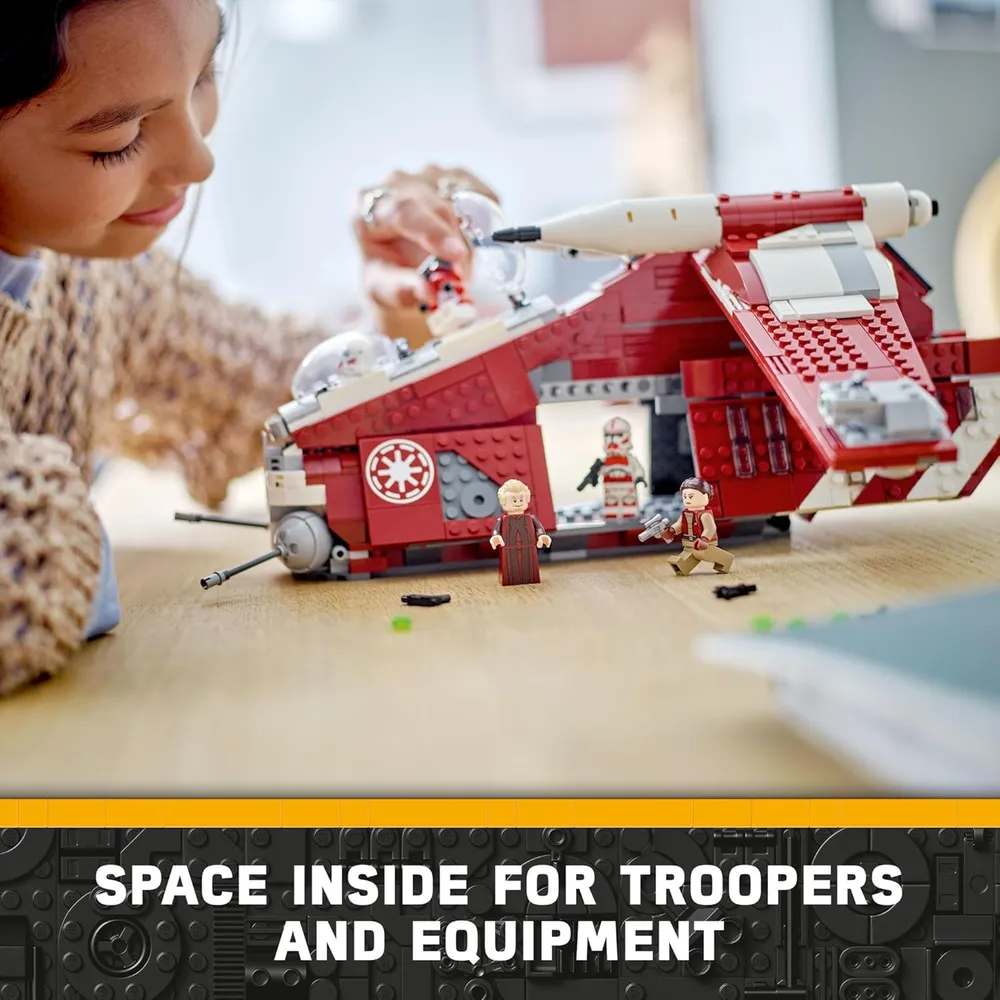 Lego Star Wars Cañonera Guardia de Coruscant con minifiguras