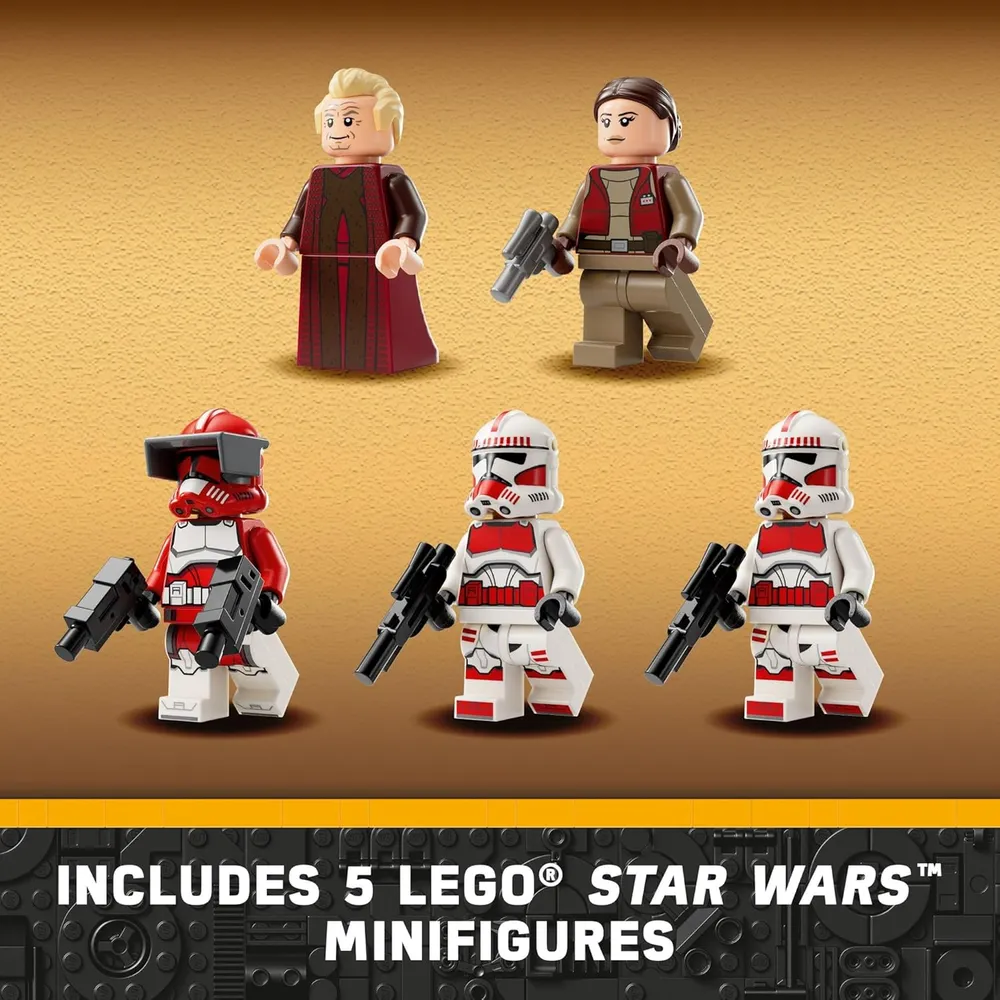 Lego Star Wars Cañonera Guardia de Coruscant con minifiguras