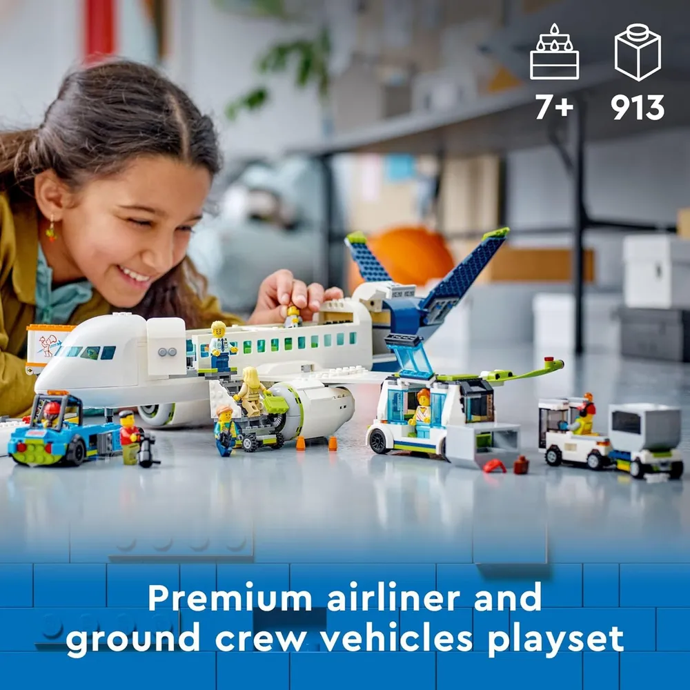 b0bxq6h7gk_1_webp.webp LEGO CITY AVIÓN DE PASAJEROS CON 9 MINIFIGURAS Y VEHÍCULOS
