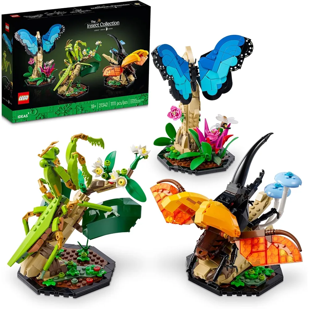 Lego Ideas Colección Insectos con mariposa, escarabajo y mantis