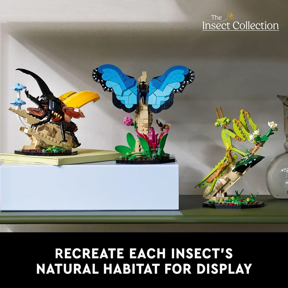 Lego Ideas Colección Insectos con mariposa, escarabajo y mantis