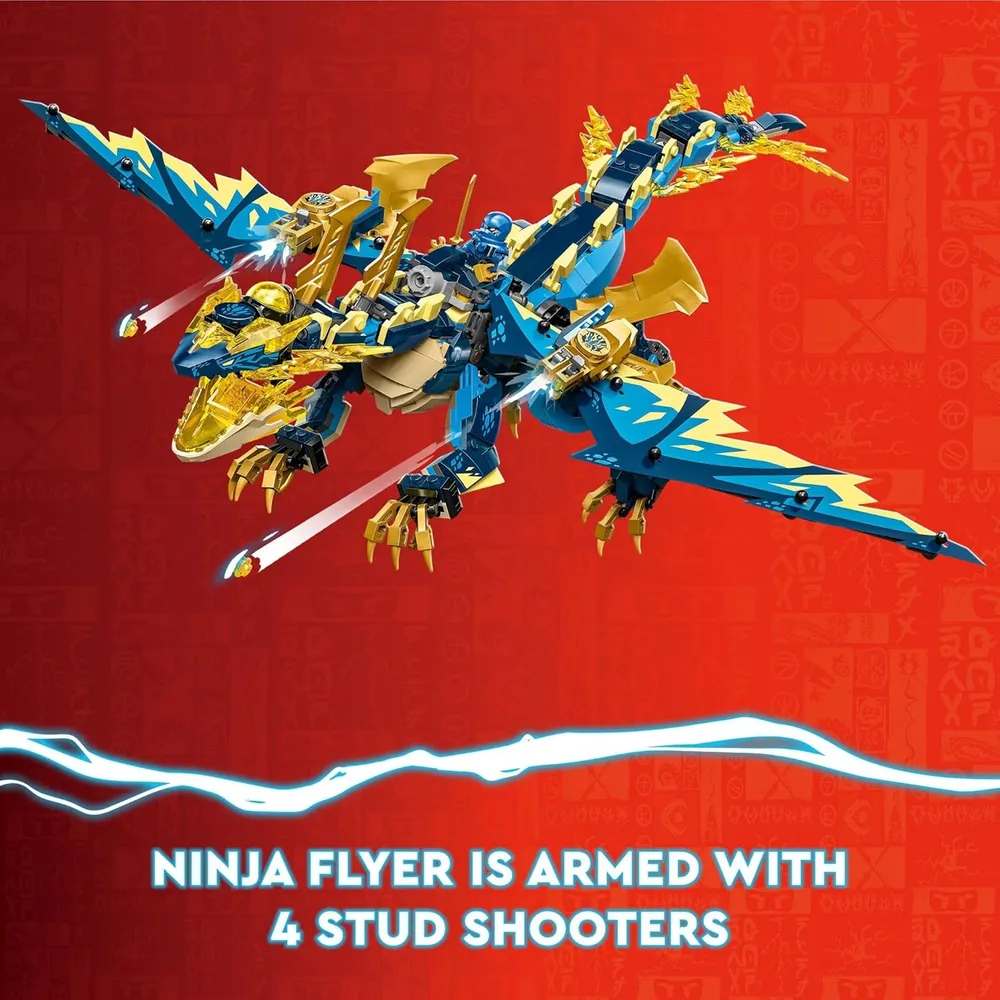 Lego Ninjago Dragón Elemental vs Mech de la Emperatriz con 6 figuras