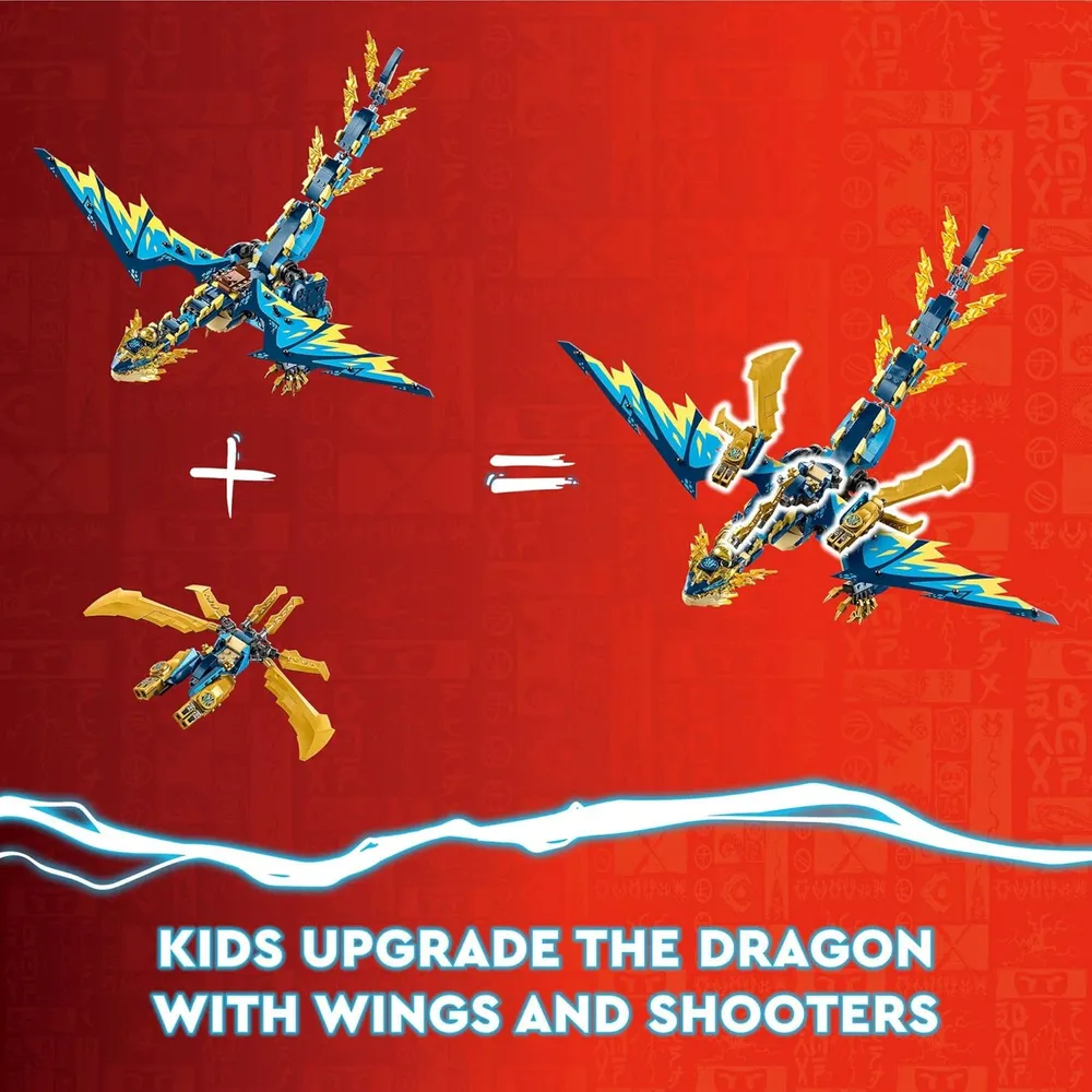 Lego Ninjago Dragón Elemental vs Mech de la Emperatriz con 6 figuras