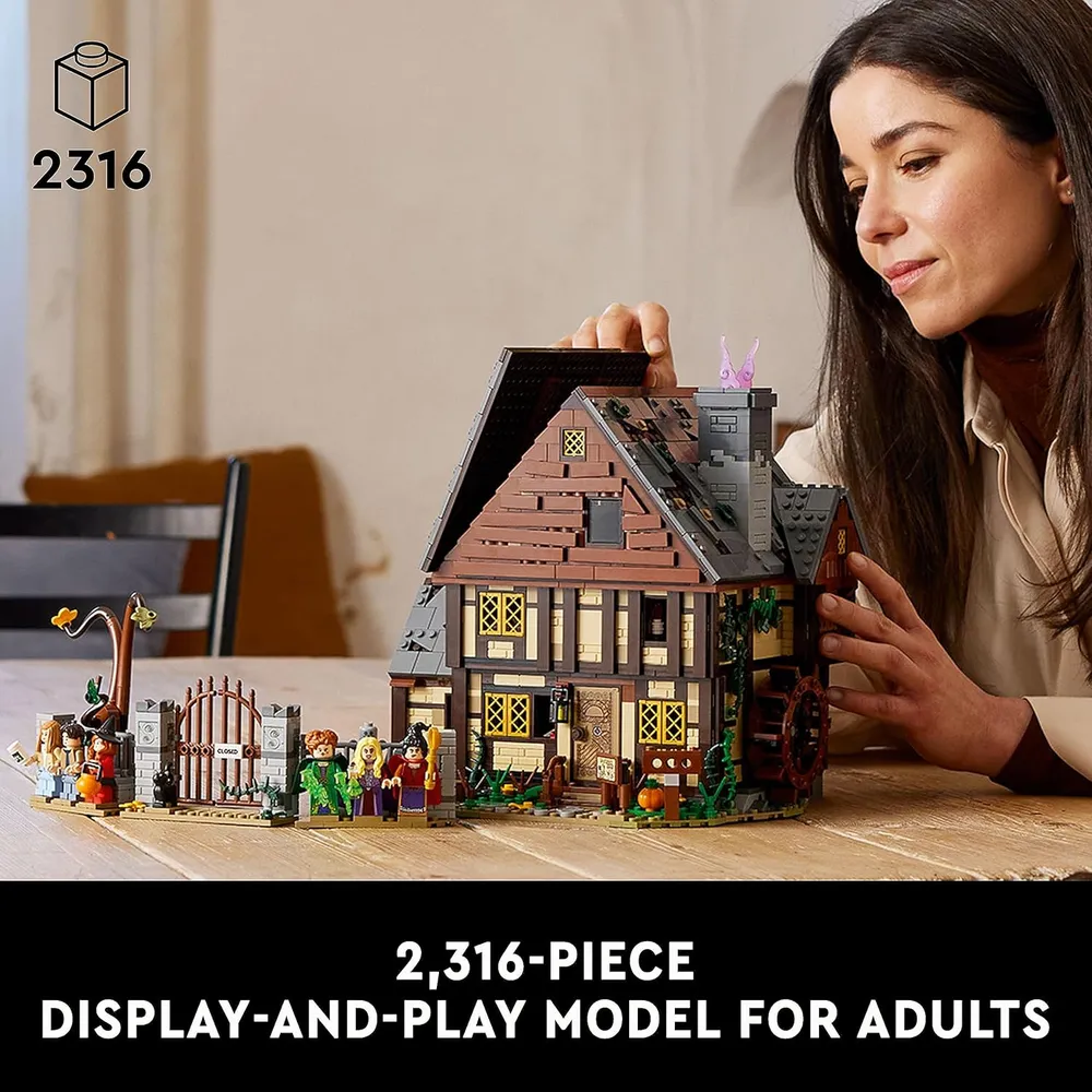 Lego Ideas Hocus Pocus Cabaña de las hermanas Sanderson para adultos