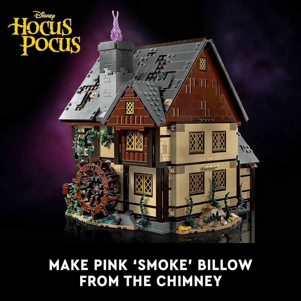 Lego Ideas Hocus Pocus Cabaña de las hermanas Sanderson para adultos