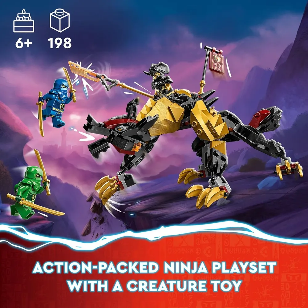 Lego Ninjago Imperio Cazador de Dragones con 3 minifiguras y dragones
