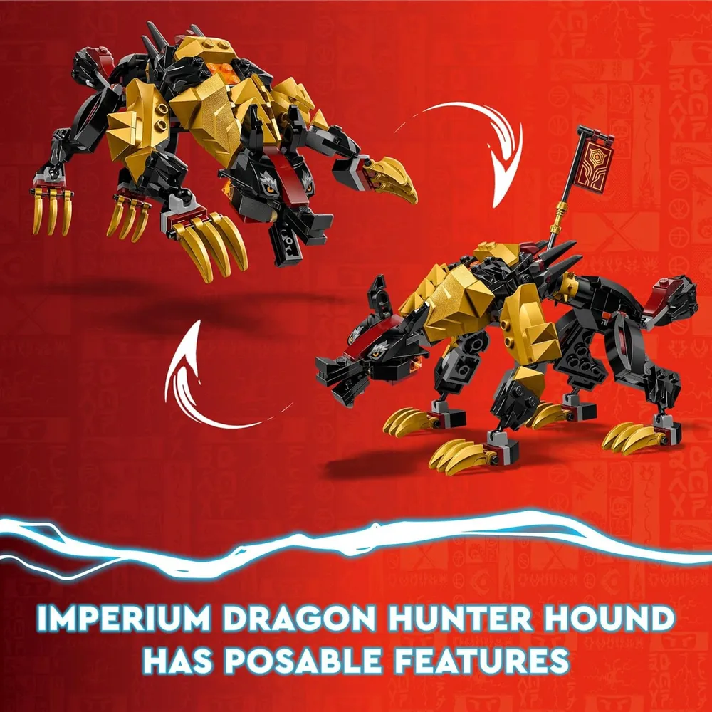 Lego Ninjago Imperio Cazador de Dragones con 3 minifiguras y dragones