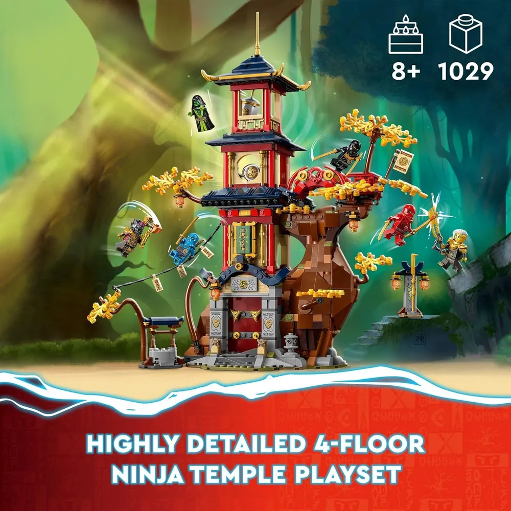 Lego Ninjago Templo del Dragón con 6 minifiguras y set de construcción