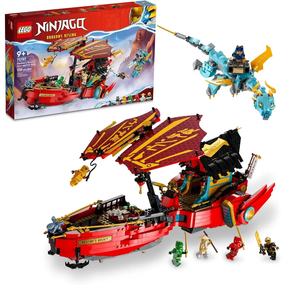 Lego Ninjago Destino Carrera contra el tiempo con dragones y 6 figuras