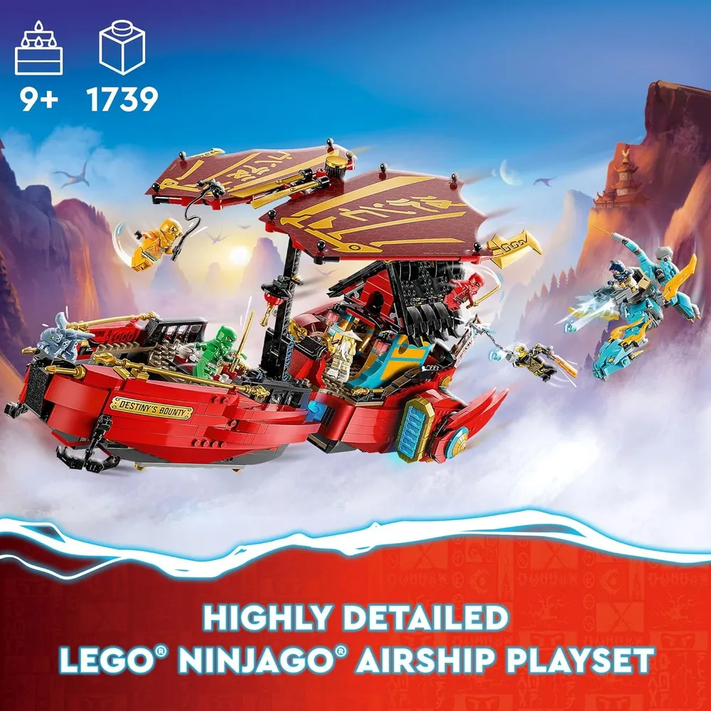 Lego Ninjago Destino Carrera contra el tiempo con dragones y 6 figuras