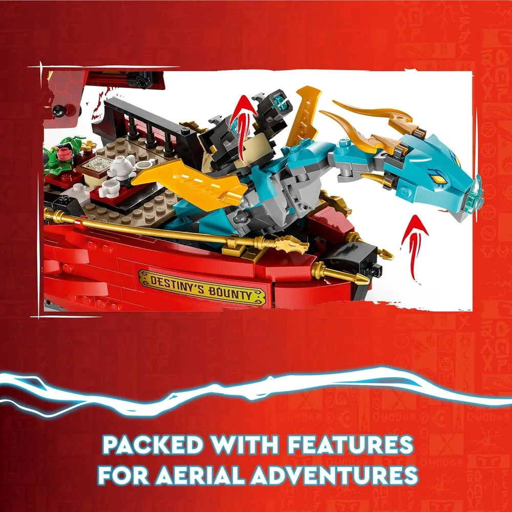 Lego Ninjago Destino Carrera contra el tiempo con dragones y 6 figuras