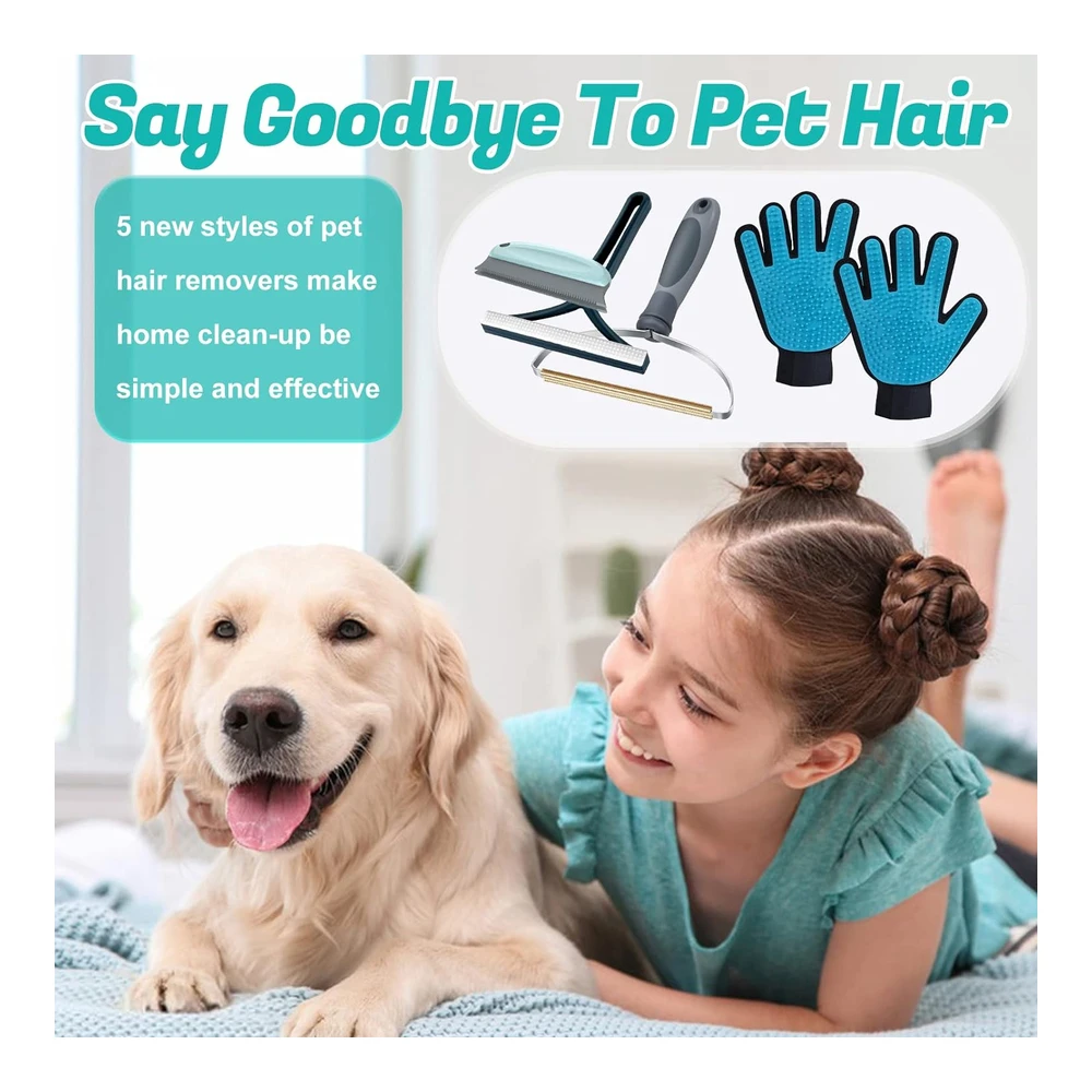 b0bydq1rwl_1.webp Jlvauvt Removedor de Pelo para Mascotas para Muebles Sofás Alfombras Ropa Coche Herramienta Reutilizable | Multicolor