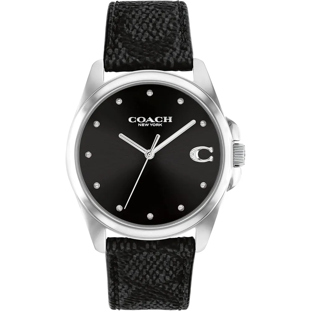 b0byf5lbm1_0_webp.webp COACH Reloj Greyson Elegante para cada evento Resistente al agua | Silver - Negro
