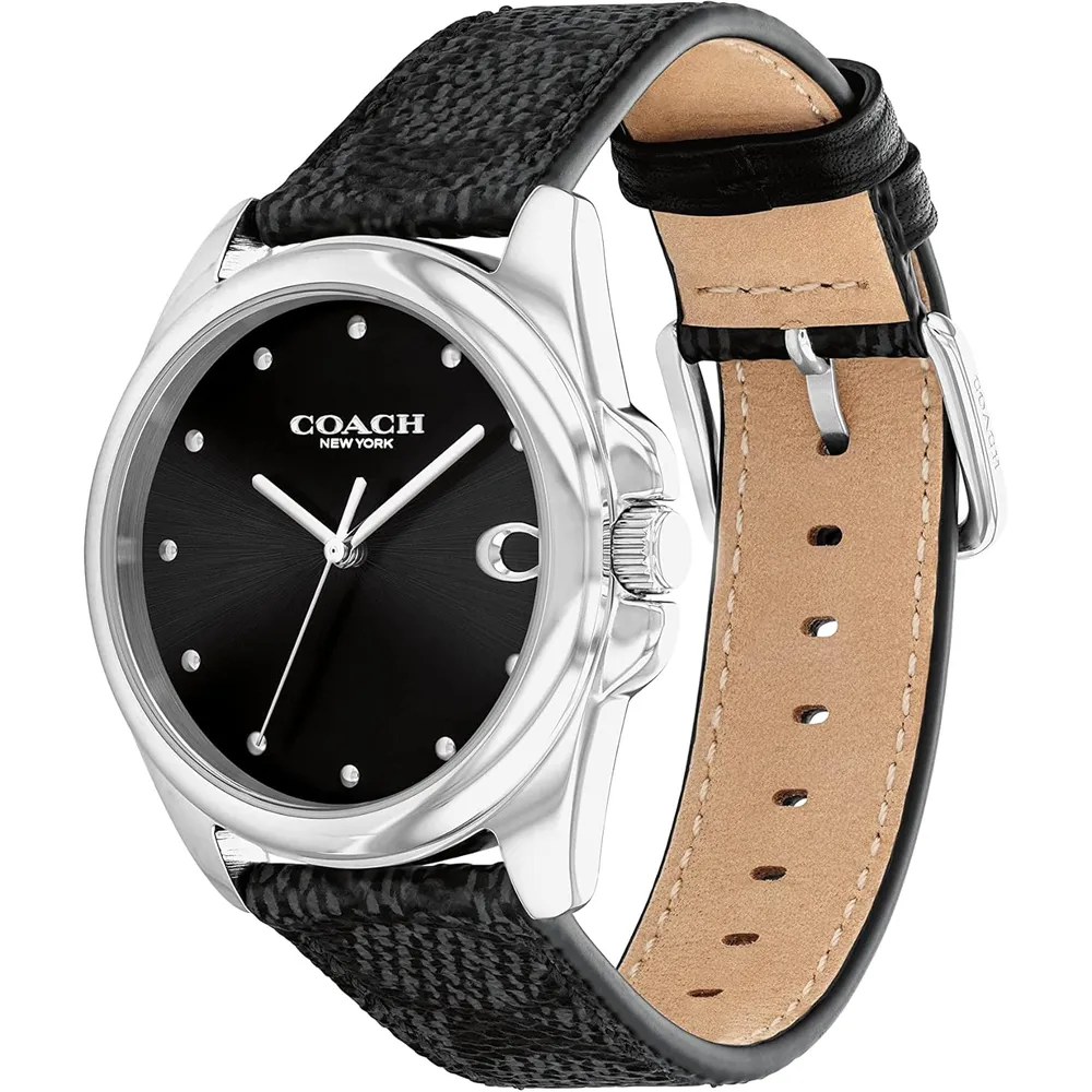 b0byf5lbm1_1_webp.webp COACH Reloj Greyson Elegante para cada evento Resistente al agua | Silver - Negro