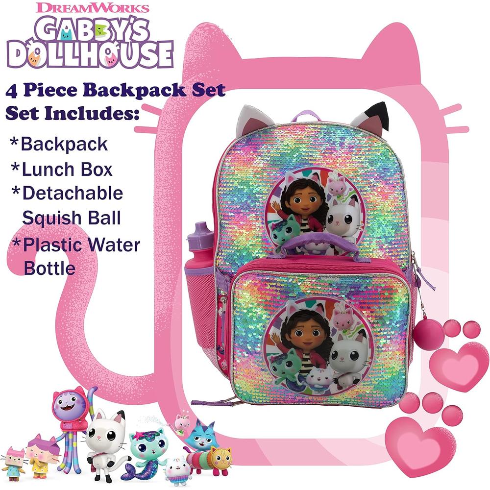 Gabby | Juego de Mochila de 4 piezas para niñas y niños de 16"