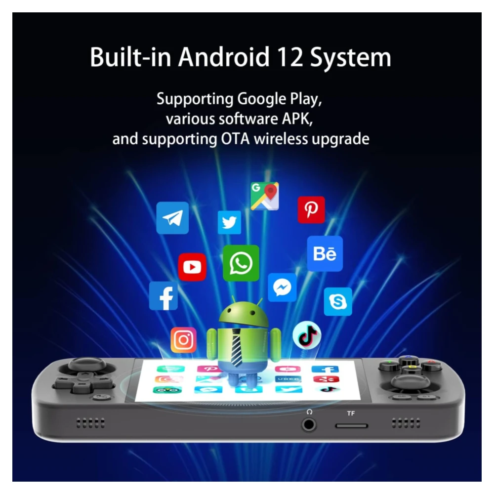JUEGO PORTÁTIL RETRO 128 GB , PANTALLA 4" ANDROID RG405M | NEGRO