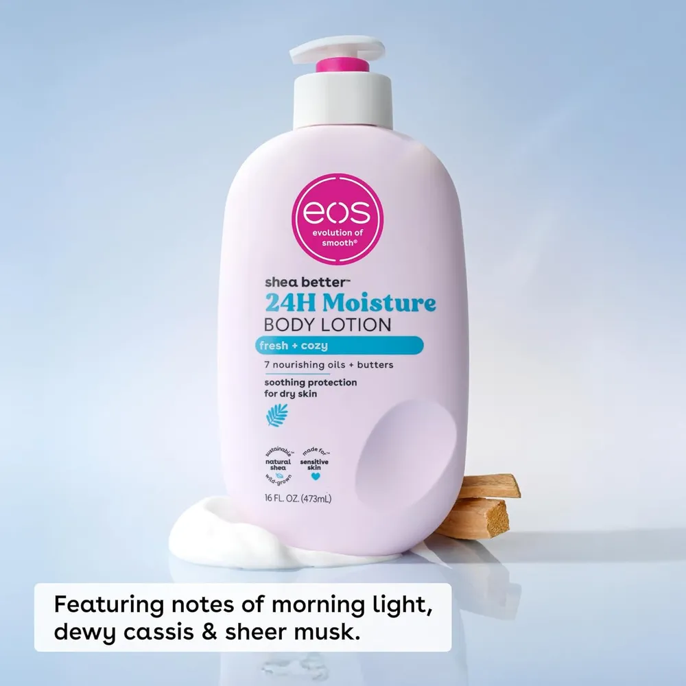 EOS Shea Better loción corporal Fresh & Cozy | 16 oz / 473 ml