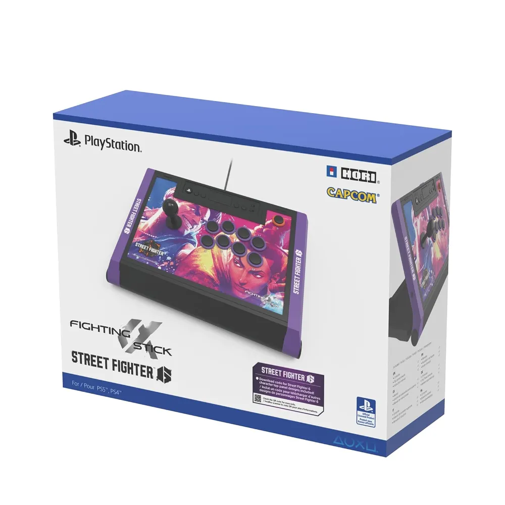 Mando Stick Alpha Street Fighter 6 para PS5, PS4 y PC