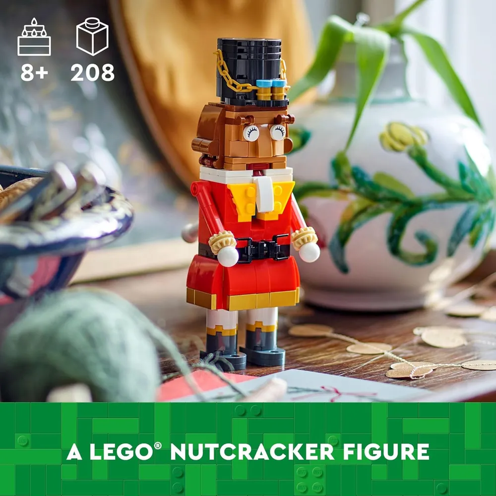 Lego Cascanueces Decoración navideña construible con brazos y boca