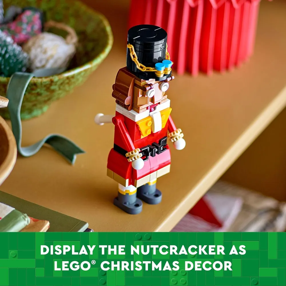 Lego Cascanueces Decoración navideña construible con brazos y boca