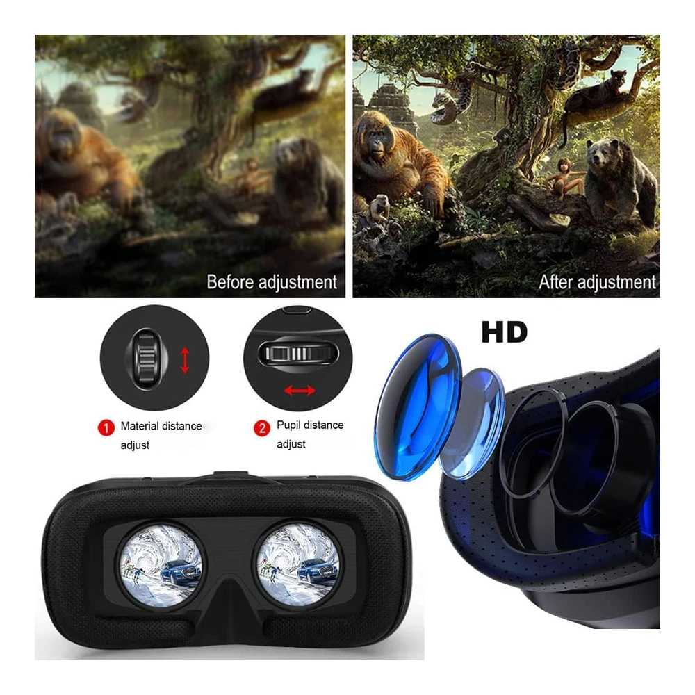 GAFAS VR SHINECON 3D PARA REALIDAD VIRTUAL COMPATIBLE CON SMARTPHONE VR HEADSET