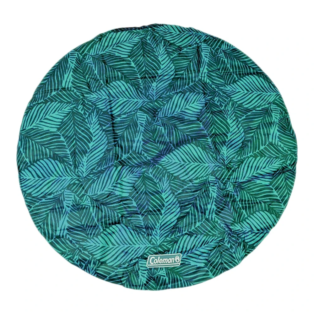 Coleman Tapete Redondo Reversible para Mascotas - Grande - 36" - Azul Marino y Verde Azulado