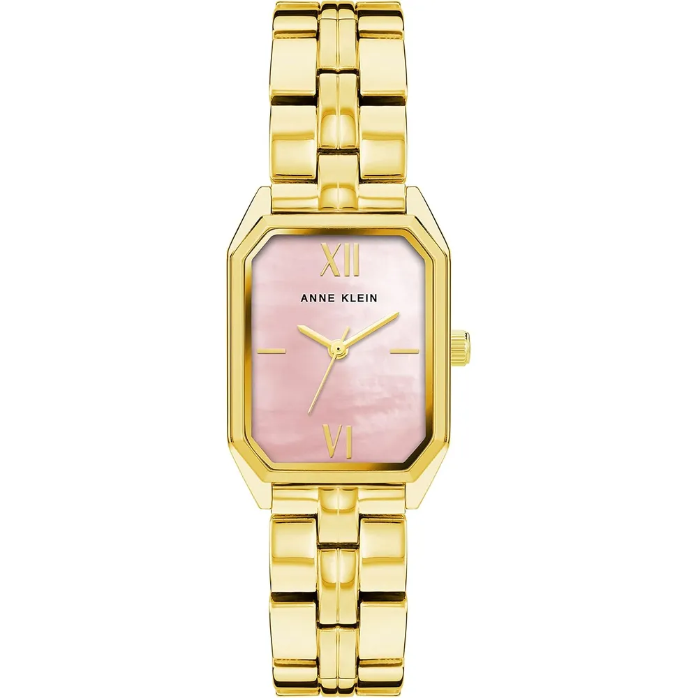 Anne Klein AK/3774BKGB reloj femenino con brazalete | 24 mm - Oro/rosa rubor