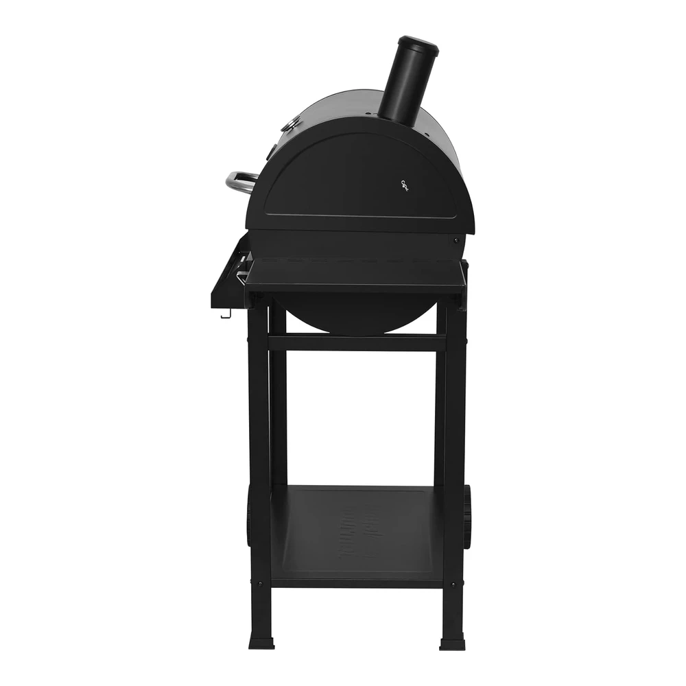 Royal Gourmet Cc1830t - Parrilla de Carbón de Barril de 30" con Cesta de Almacenamiento Frontal - Parrilla de Cocina para Fiesta de Barbacoa Al Aire Libre con Área de Cocción de 627" Cuadradas - Color Negro