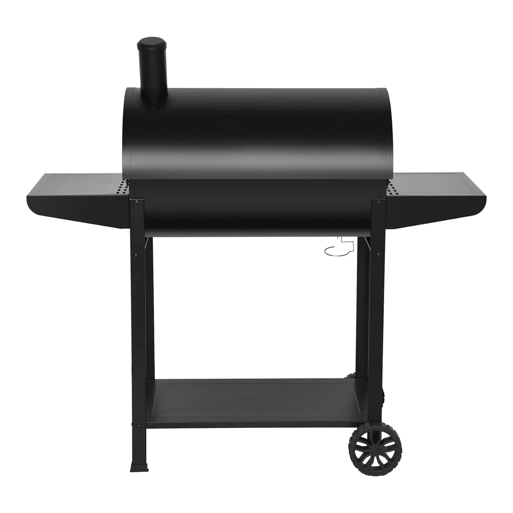 Royal Gourmet Cc1830t - Parrilla de Carbón de Barril de 30" con Cesta de Almacenamiento Frontal - Parrilla de Cocina para Fiesta de Barbacoa Al Aire Libre con Área de Cocción de 627" Cuadradas - Color Negro