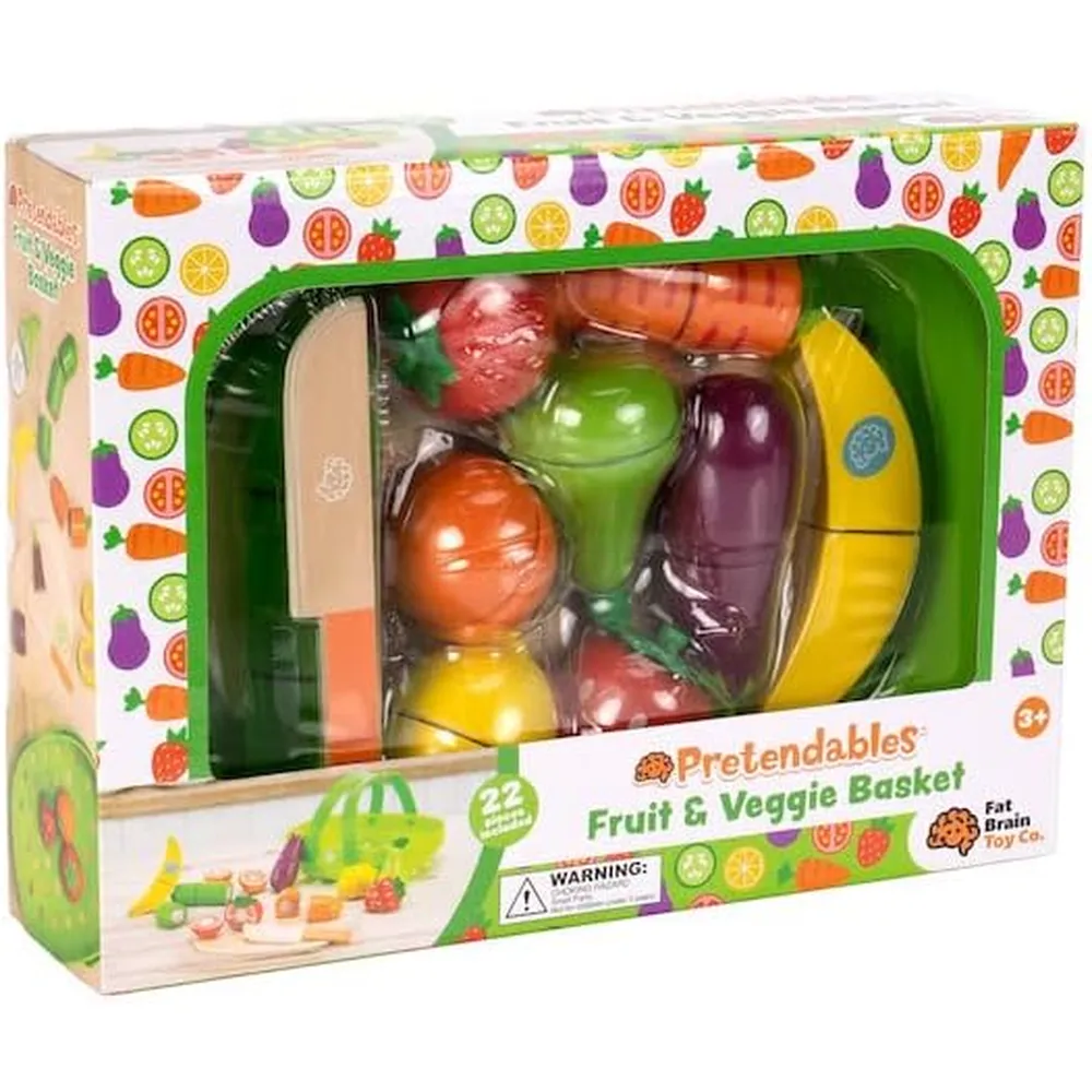 JUGUETE CESTA DE FRUTAS Y VERDURAS FAT BRAIN TOYS