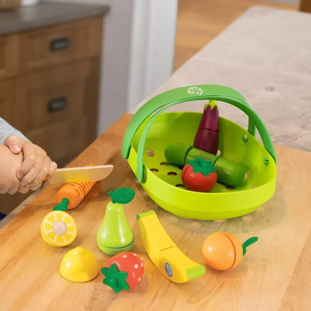 JUGUETE CESTA DE FRUTAS Y VERDURAS FAT BRAIN TOYS