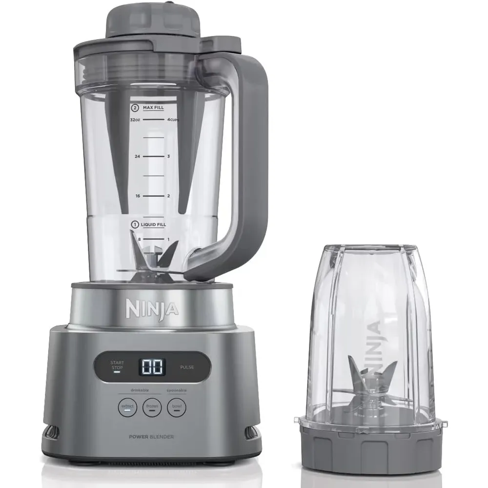 NINJA LICUADORA SS150 TWISTI DUO 32 OZ / 940 ML | PLATA NUBE