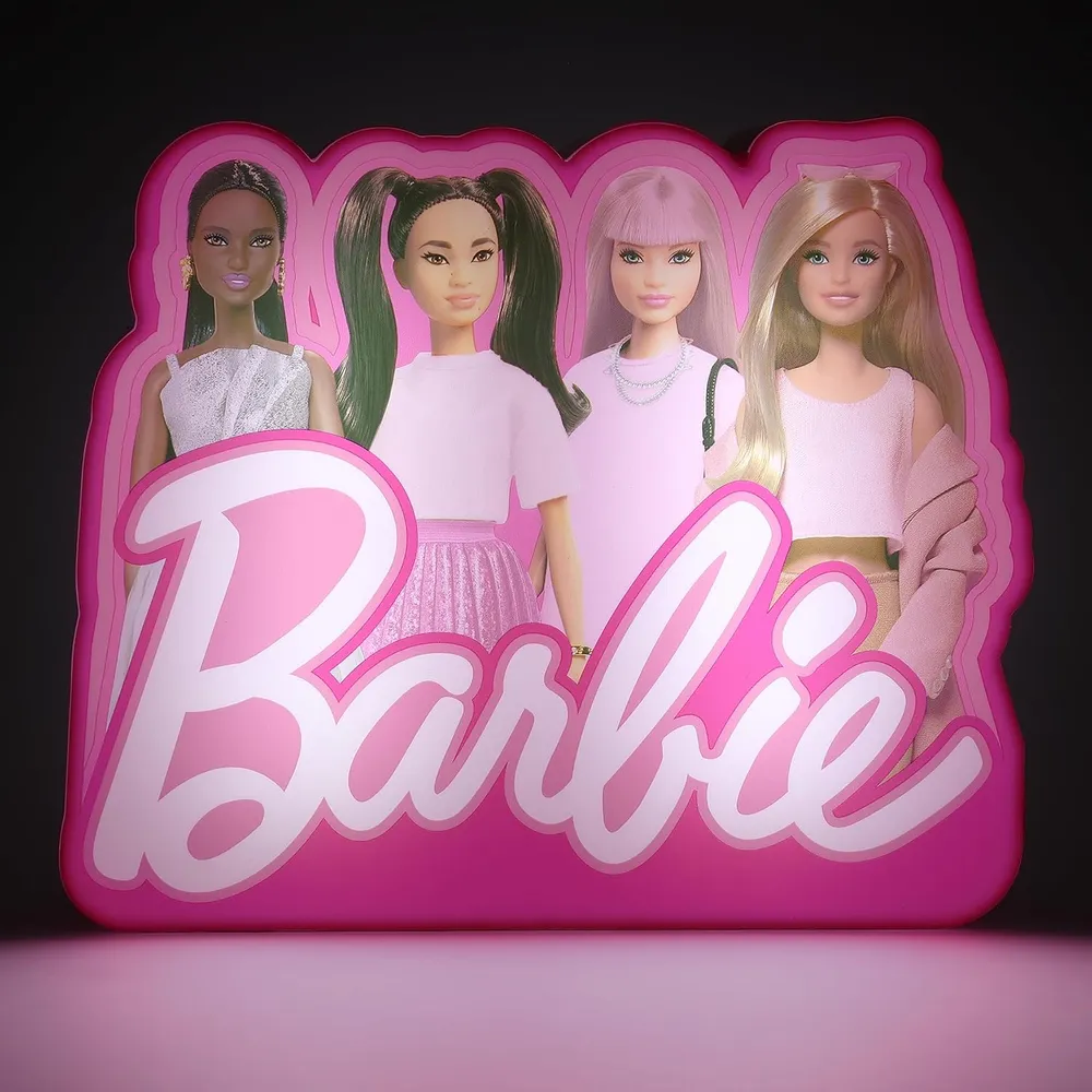 Paladone Barbie, caja de luz 6.3 in / 16 cm oficial