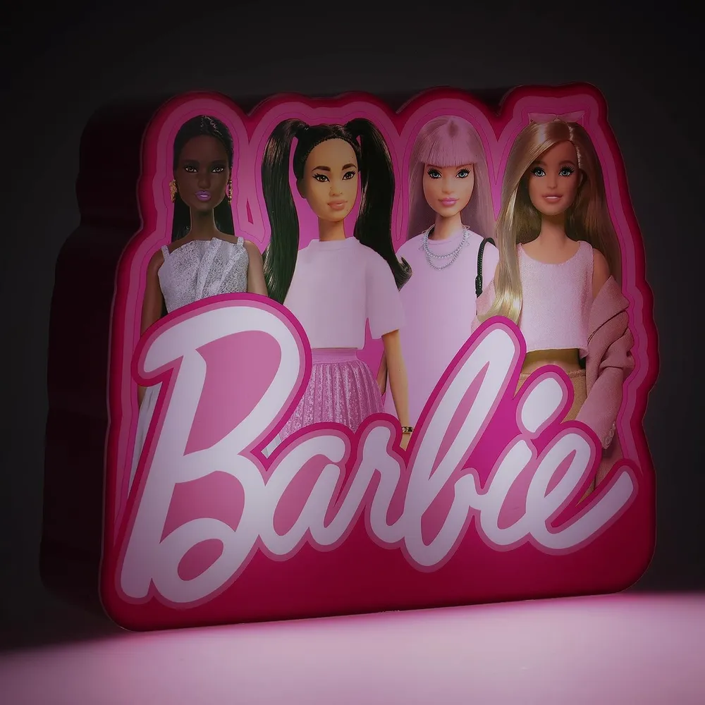 Paladone Barbie, caja de luz 6.3 in / 16 cm oficial