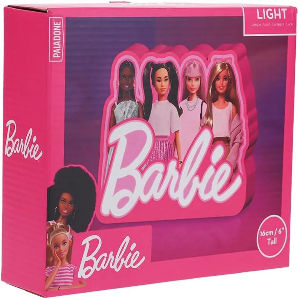 Paladone Barbie, caja de luz 6.3 in / 16 cm oficial