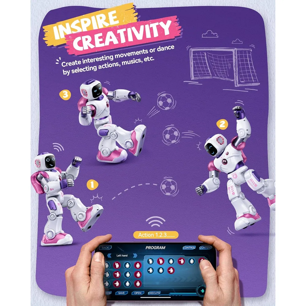 b0c33fhcgs_4_webp.webp Ruko 1088, robot inteligente programable STEM con control por voz y aplicación | Rosado
