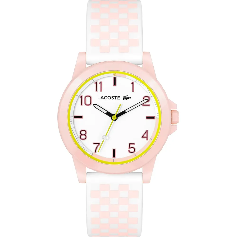 RELOJ LACOSTE RIDER CORREA DE PLÁSTICO UNISEX - PINK WHITE