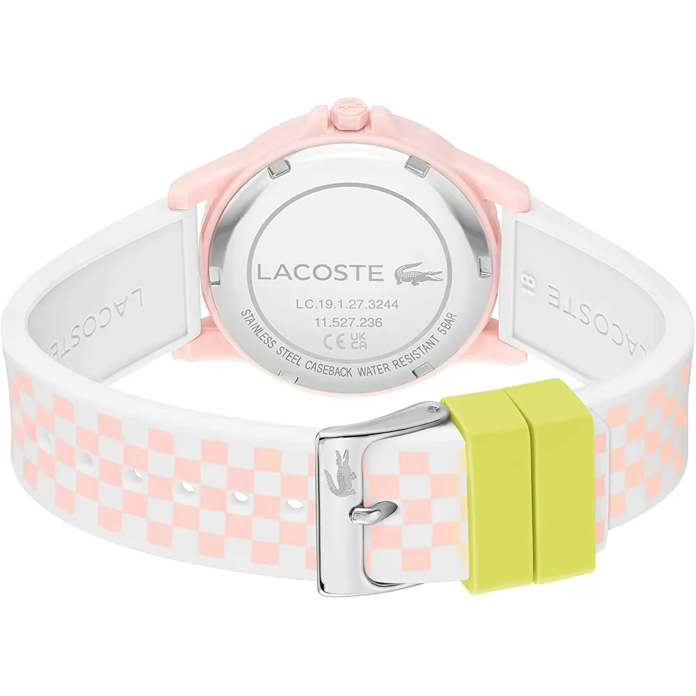 RELOJ LACOSTE RIDER CORREA DE PLÁSTICO UNISEX - PINK WHITE