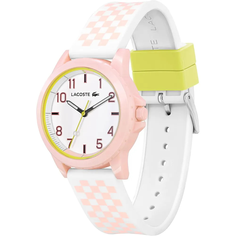 RELOJ LACOSTE RIDER CORREA DE PLÁSTICO UNISEX - PINK WHITE
